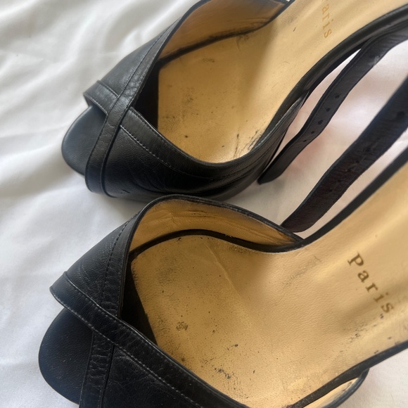 Christian Louboutin Black Ankle Strap - size 42 - Picture 3 of 5